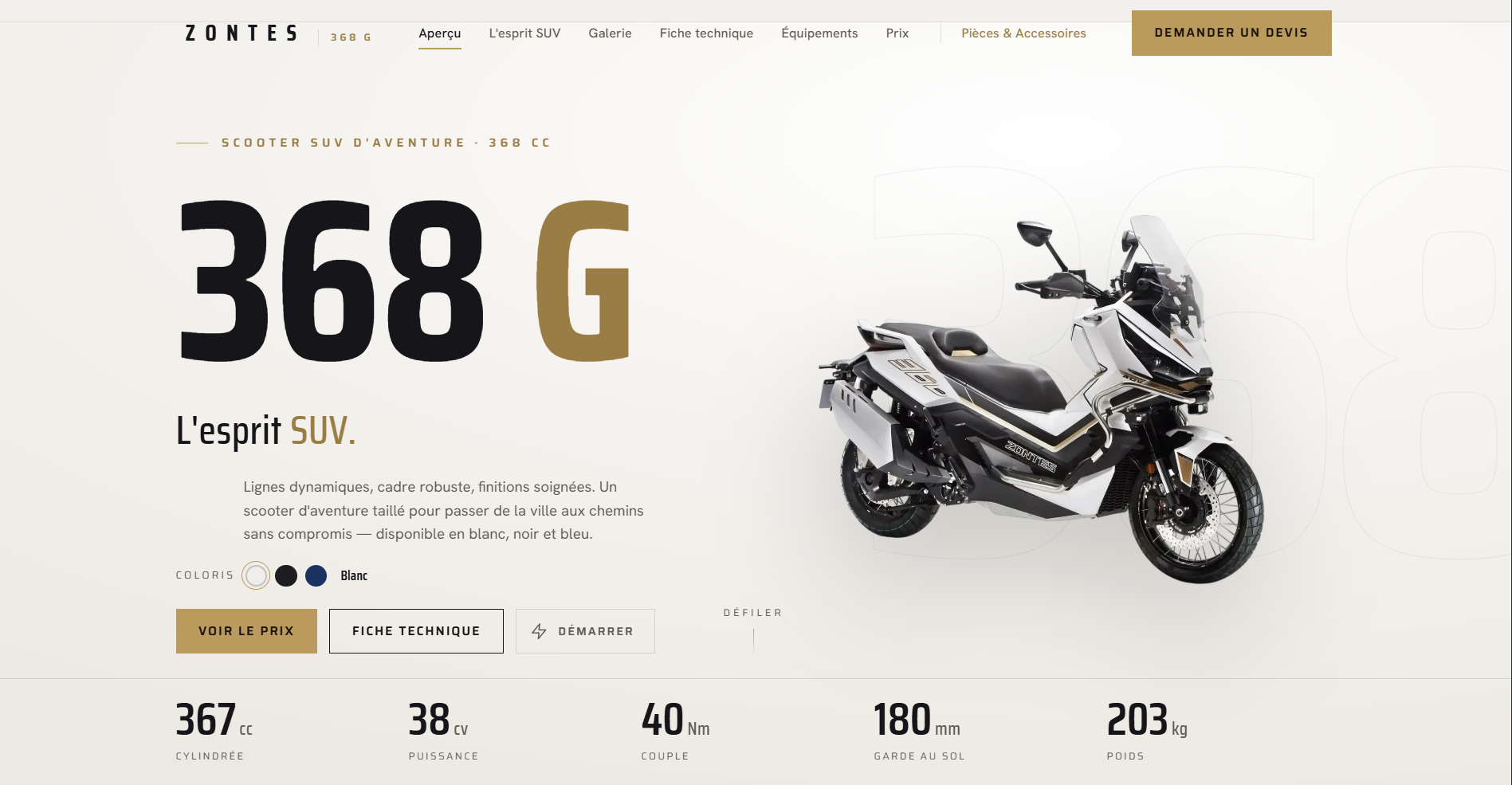 Zontes 368 G — Tunisie